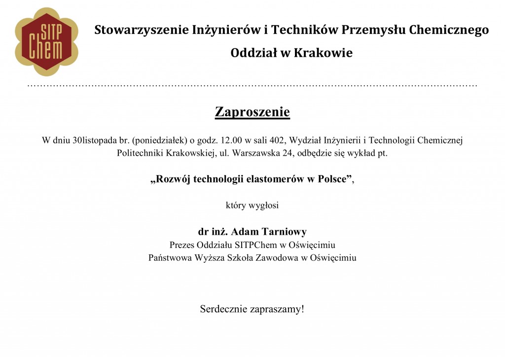 30.11.2015 dr inż. Adam Tarniowy